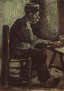 Peasant Sitting at a Table (nn04) Vincent Van Gogh